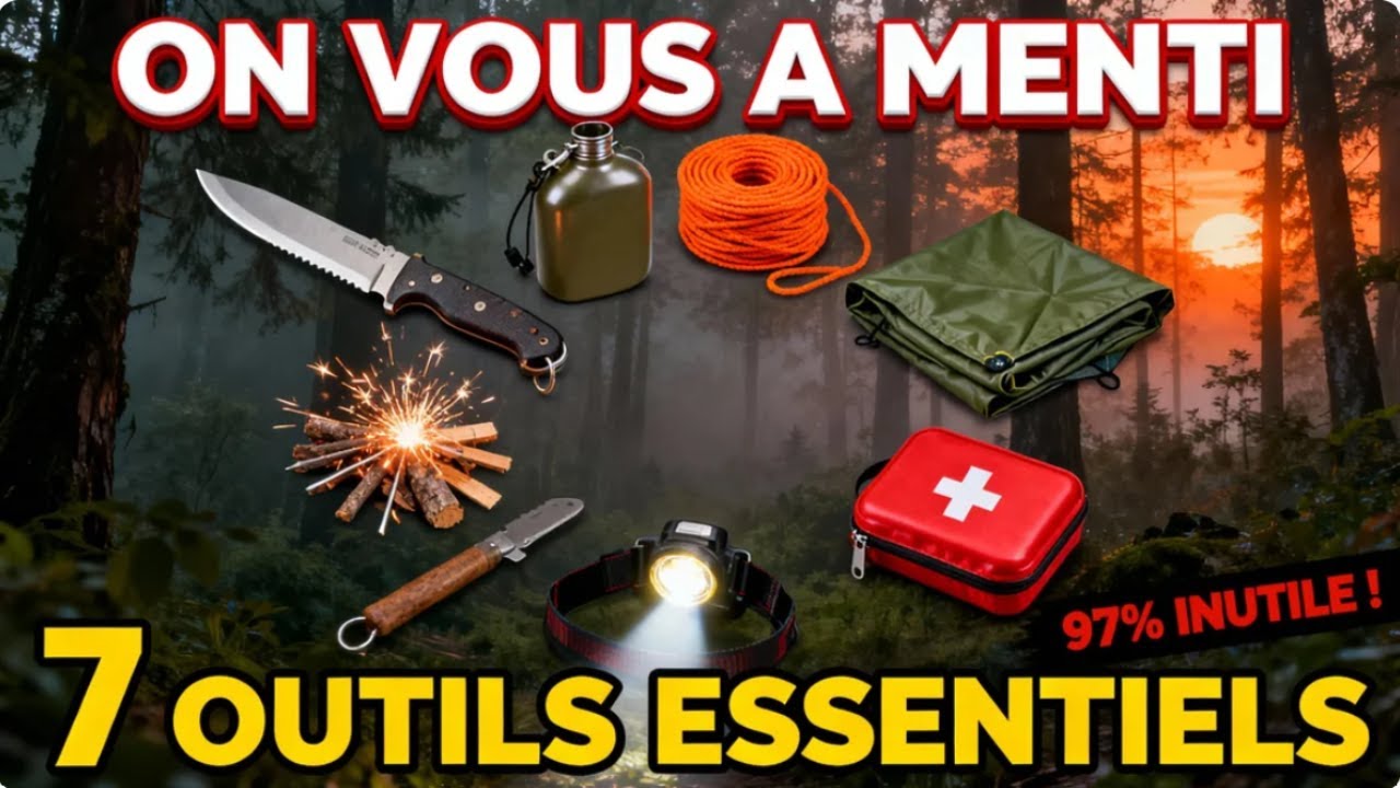 On Vous a MENTI sur le Matériel de Survie Voici les 7 Outils qui Peuvent VRAIMENT Vous Sauver la Vie