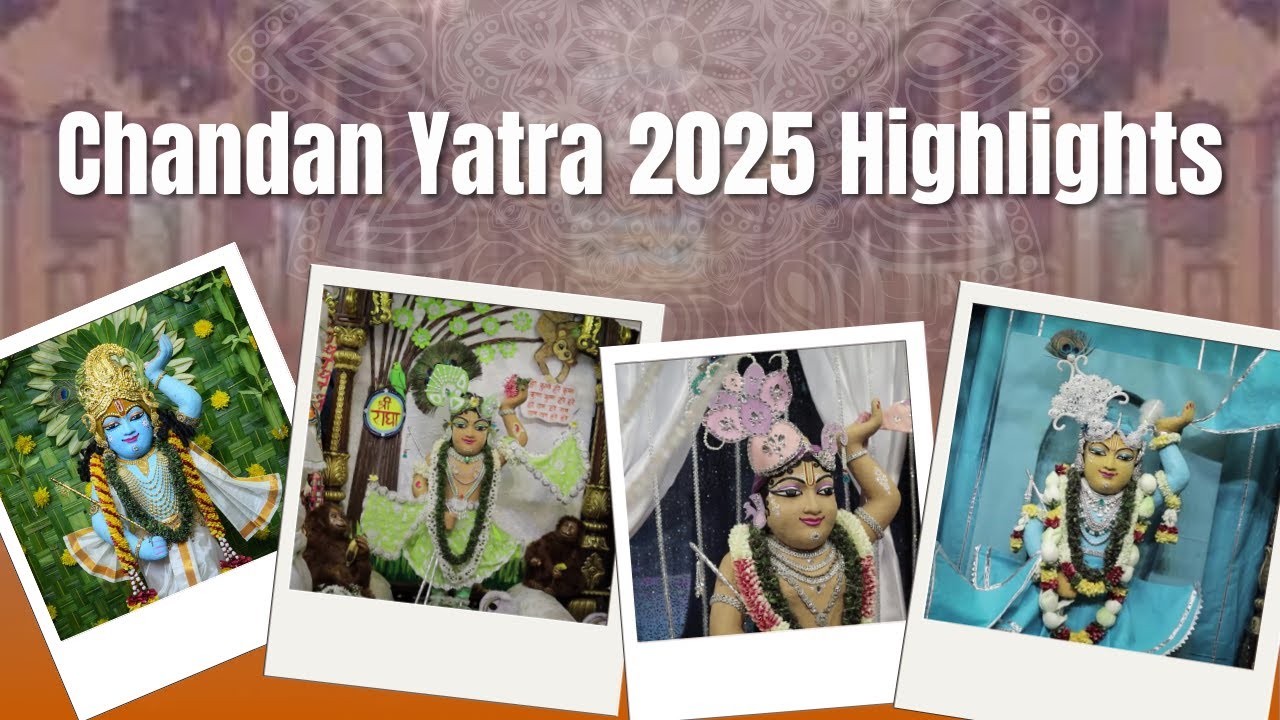All 21 Days Chandan Yatra Darshan 2025 | ISKCON Chowpatty
