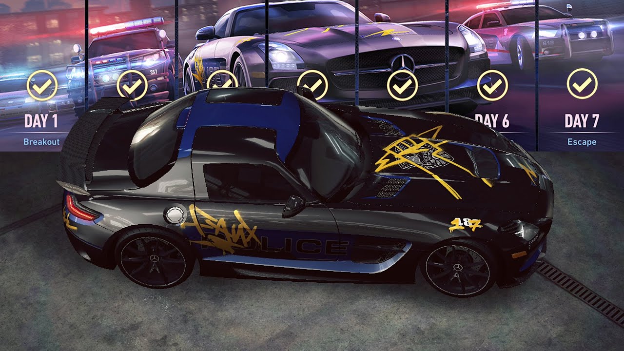 Mercedes-Benz SLS AMG Black Series DAY 7 NFS No Limits BLACKRIDGE BREAKOUT Gameplay Walkthrough