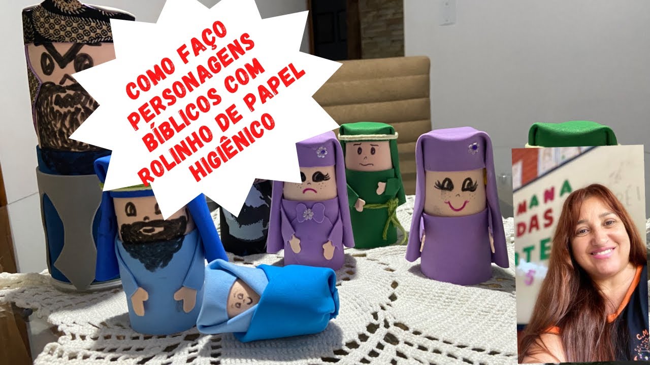 EBD💥Personagens épicos com rolinho de papel higiênico