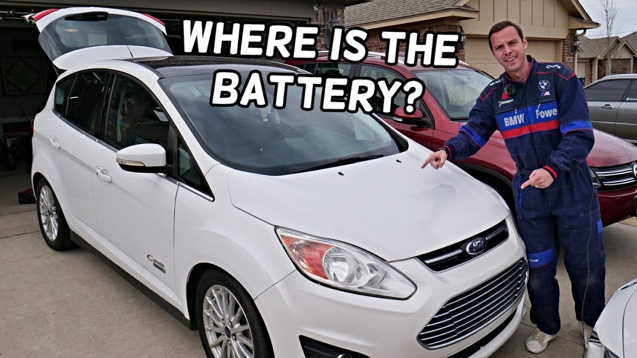 FORD C MAX CAR BATTERY LOCATION, FORD C MAX HYBRID PLUGIN