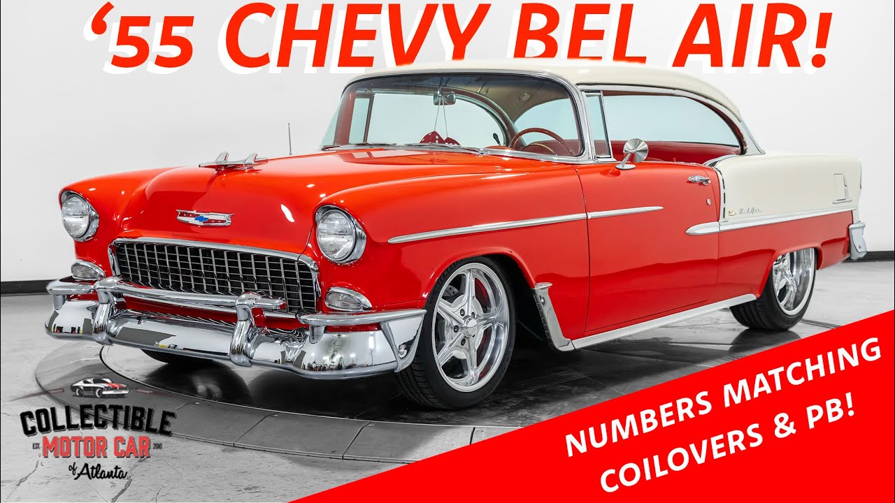 Реставрированный Chevrolet Bel Air 1955 года выпуска с совпадающими номерами - Collectible Motorc...