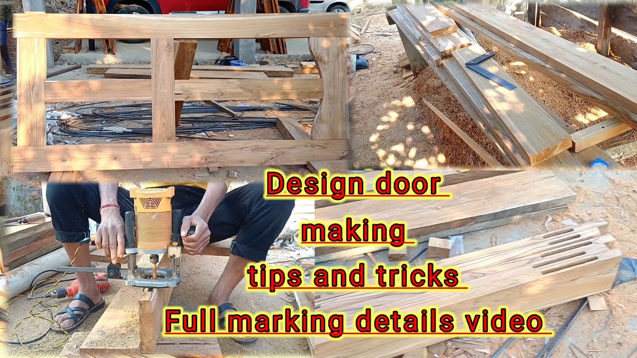 How to make design panel door || use router machine for hole || design darwaja making kaisa kara 