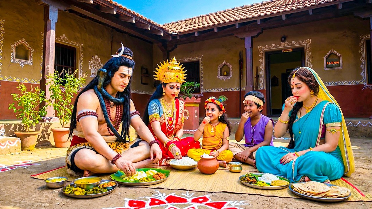 महादेव ने बाल कान्हा के साथ वृन्दावन में भोजन किया | यशोमती मईया के नंदलाला | Shree Krishan