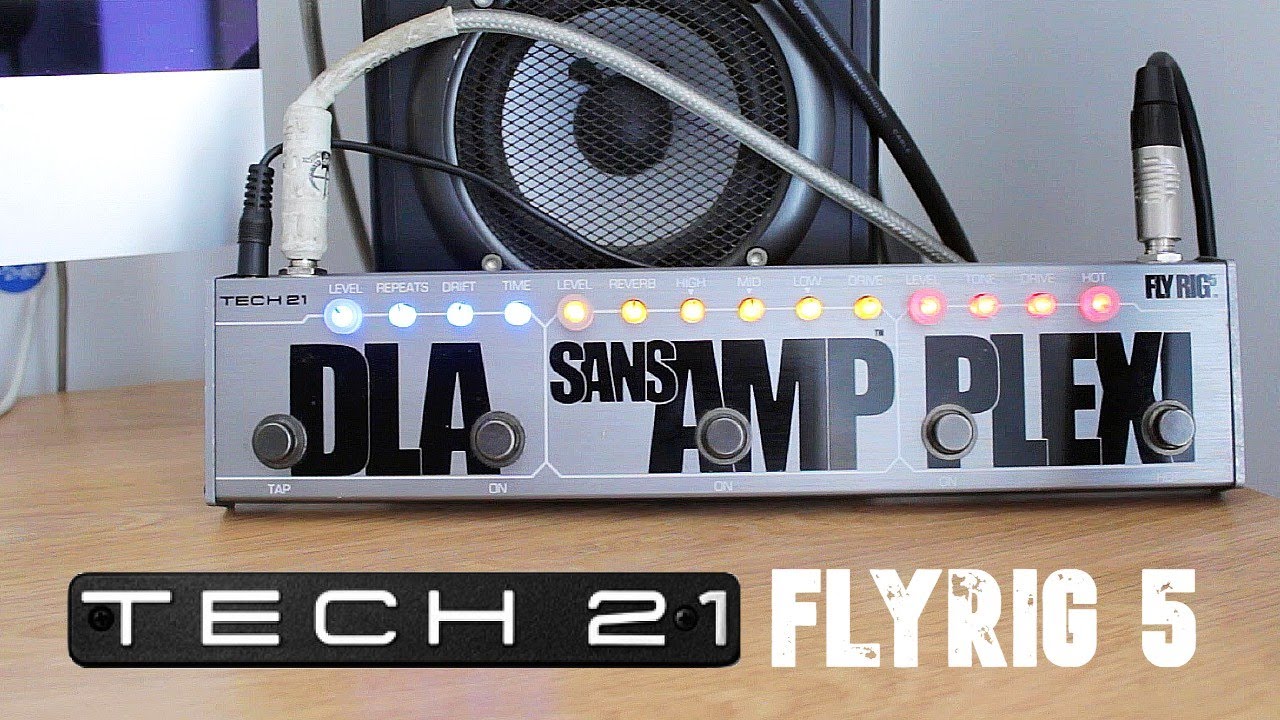 Tech 21 Sansamp FlyRig 5 Guitar Pedal Demo (Direct Sound)