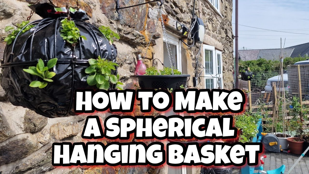 How to Make a Spherical Hanging Basket #hangingbasketchallenge23