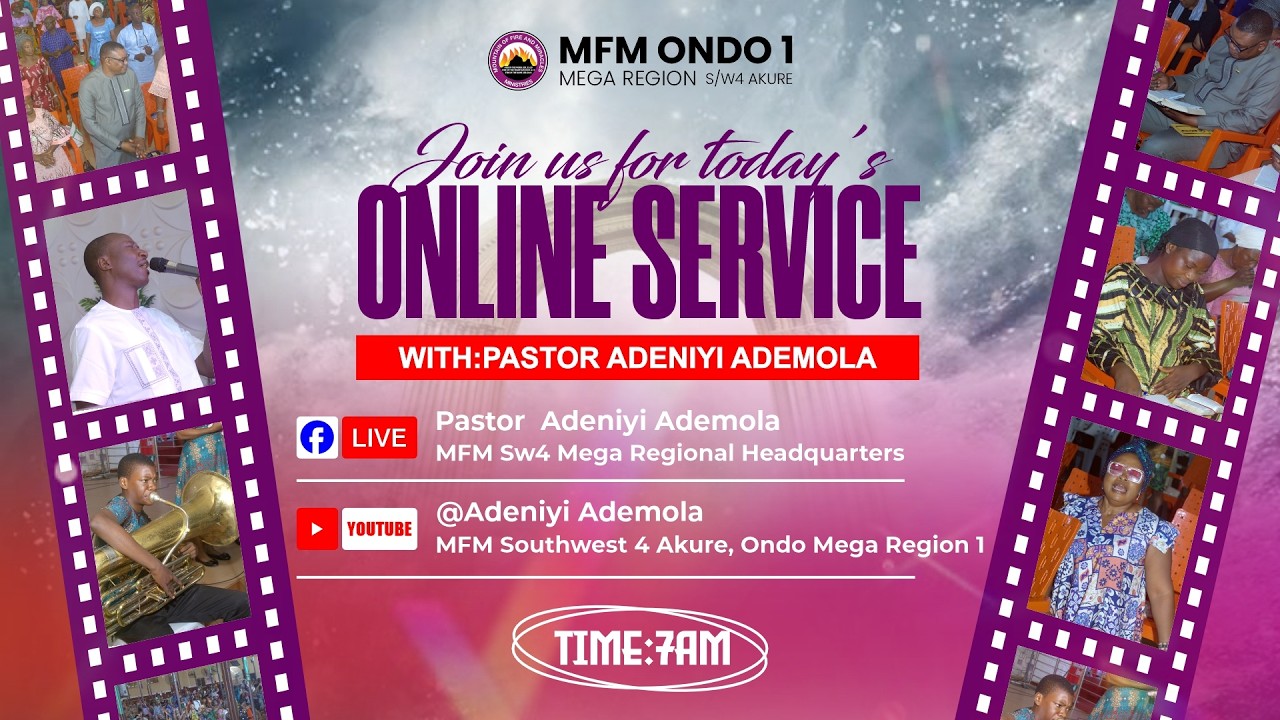 JOIN US FOR TODAY'S SUNDAY SERVICE 15TH FEBRUARY 2026, MINISTERING: PASTOR TOPE DANIEL