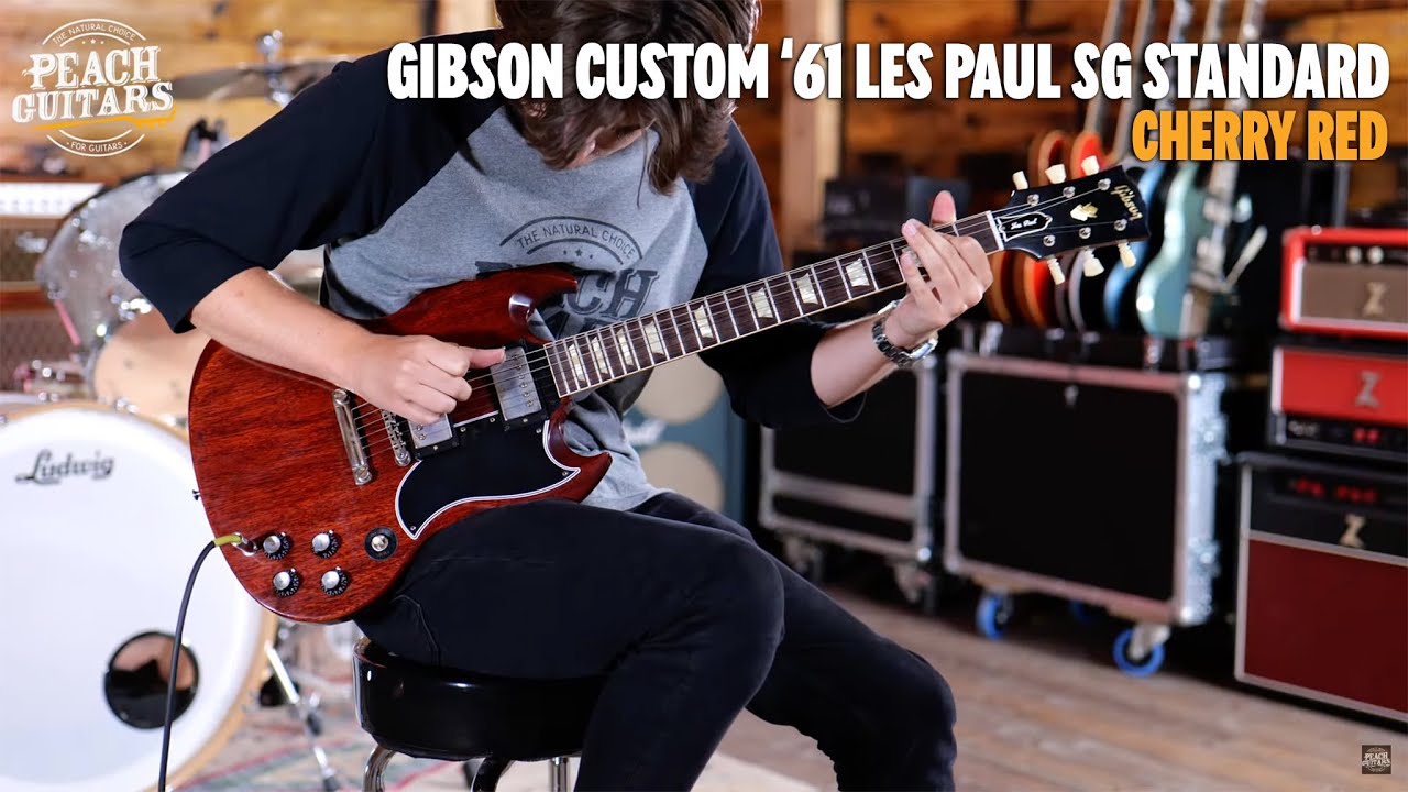 No Talking...Just Tones | Gibson Custom '61 Les Paul SG Standard Reissue Stop-Bar VOS Cherry Red