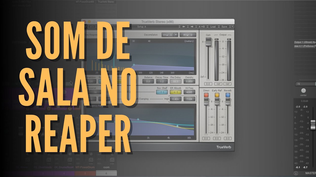 Som de Ambiência no Resampling de Bateria - Reaper