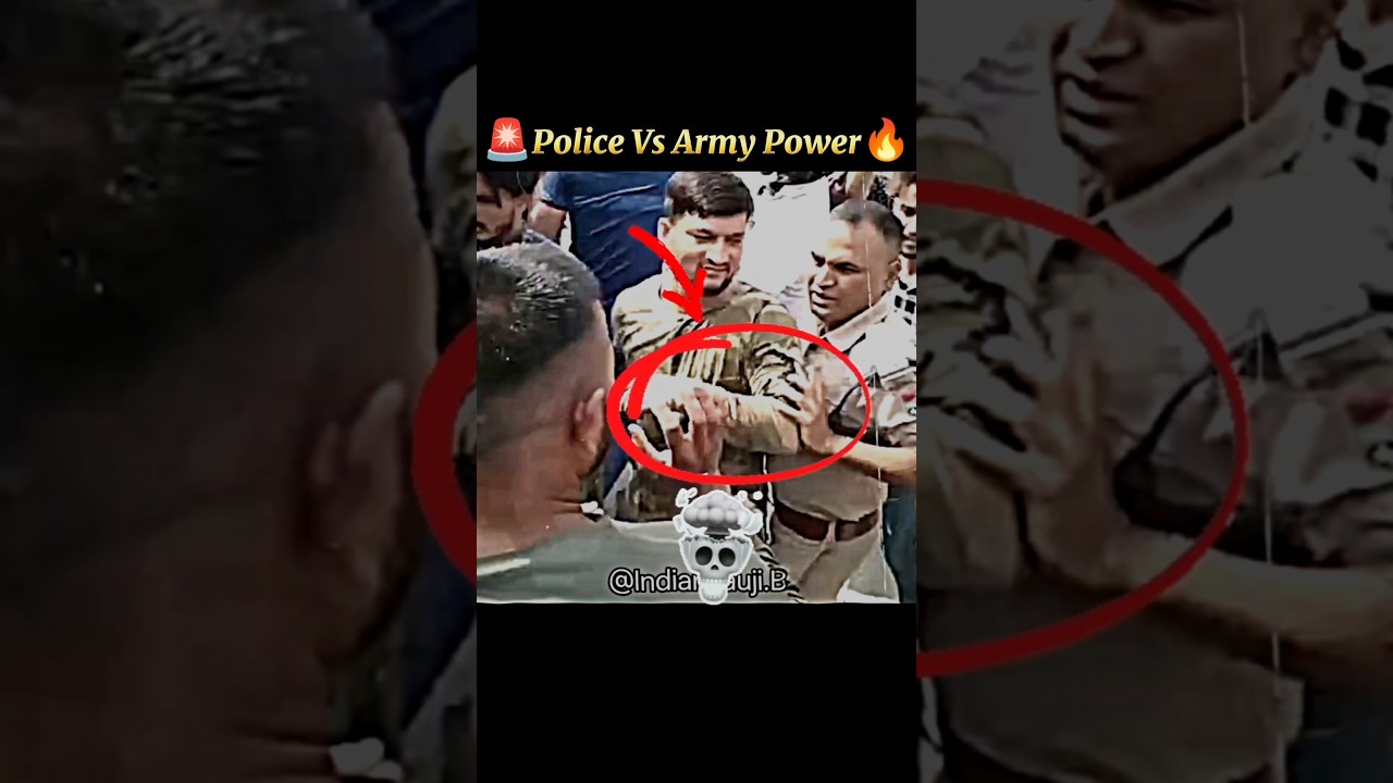 Police Vs Army Power🔥⚔️☠️ #army #police #indianarmy #power #parasf #commando #viral #crpf #shorts