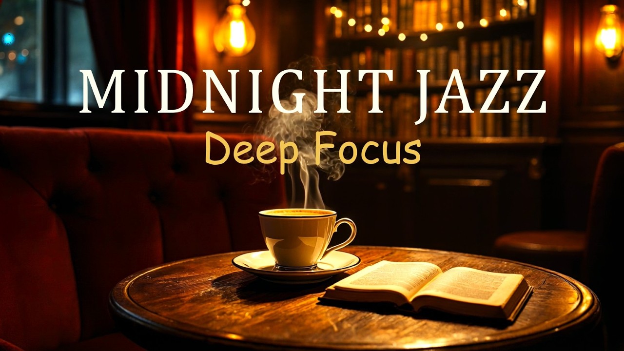 Why This Midnight Jazz Lounge Will Change Your Focus! ☕🎷Cozy Red Café