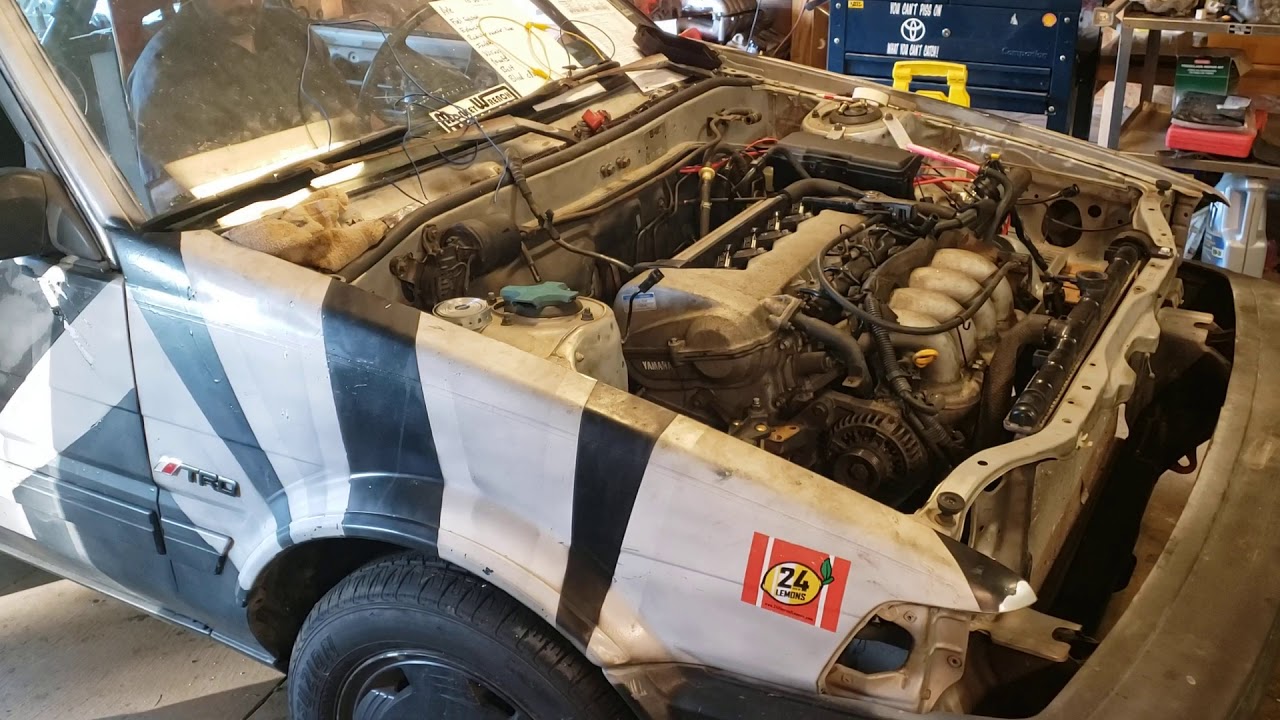 AE82 2ZZGE first back out of the garage!