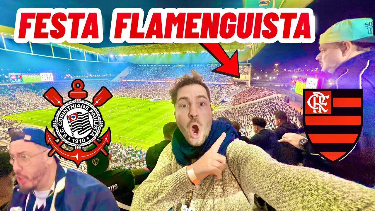 CAVADINHA DE YURI E TORCIDA DO FLAMENGO INSANA NA ARENA/ Corinthians 1 x 2 Flamengo 