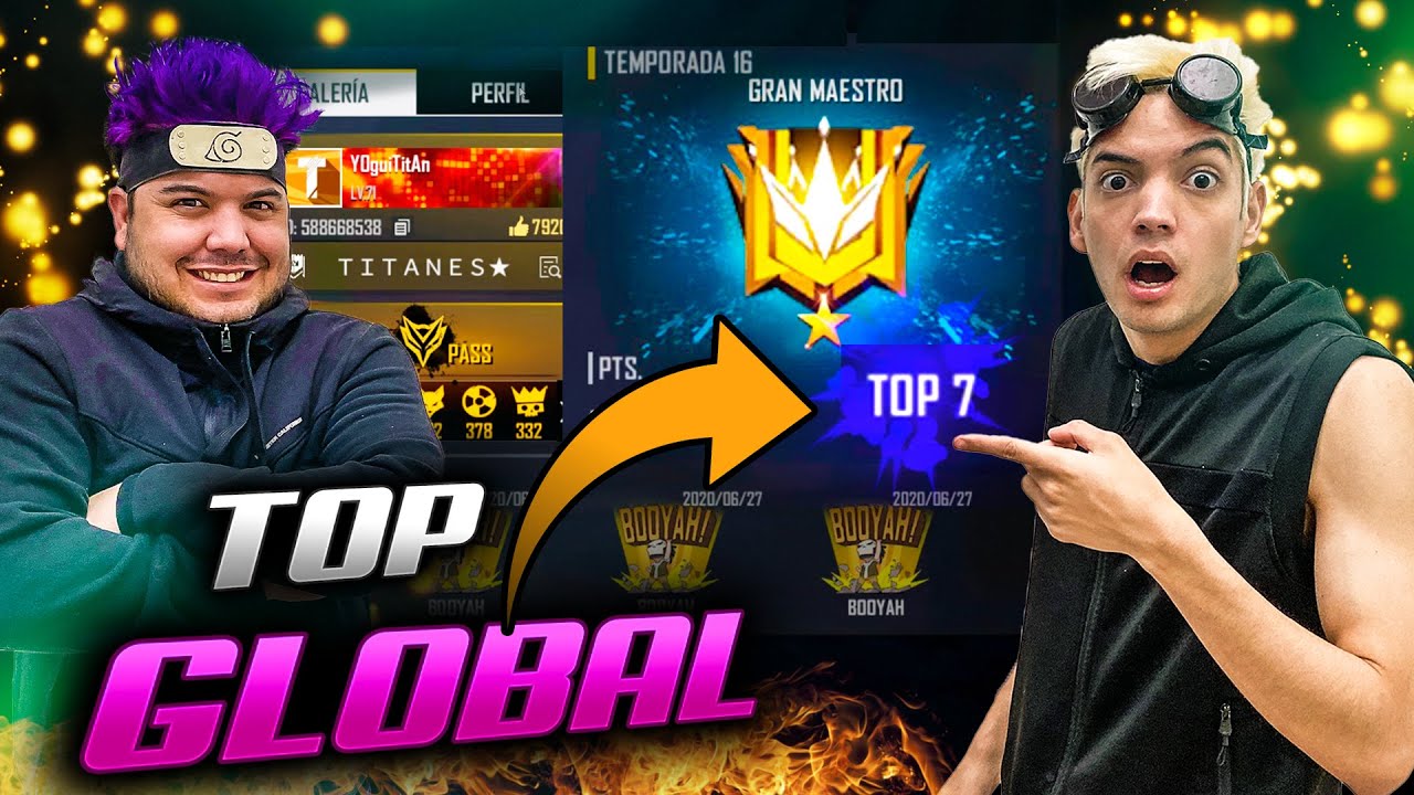 MI HERMANO GRAN MAESTRO TOP GLOBAL NOS MUESTRA SU CUENTA DE FREE FIRE!!