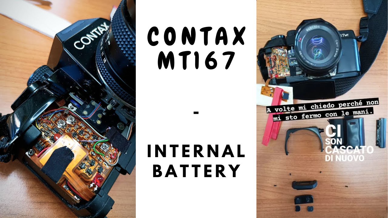 Contax MT167 repair - changing internal lithium battery - cambio batteria interna al litio