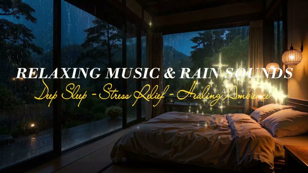 SLEEP INSTANTLY 🌙 Relaxing Sleep Music + Rain Sounds for Anxiety, Stress Relief, Deep Sleep & Calm