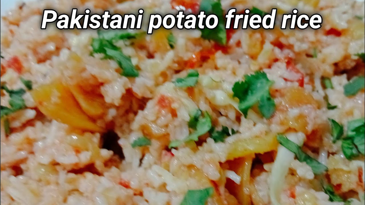 potato fried rice recipe | easy fried rice recipe | pakistani fried rice