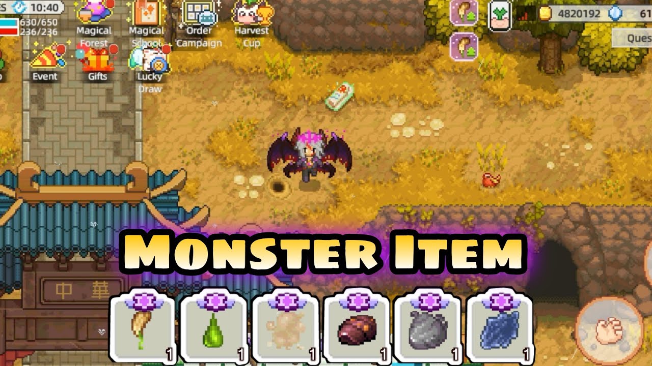 Cara Cepat Dapetin Monster Item Dan Lokasi Monster Item | HARVEST TOWN