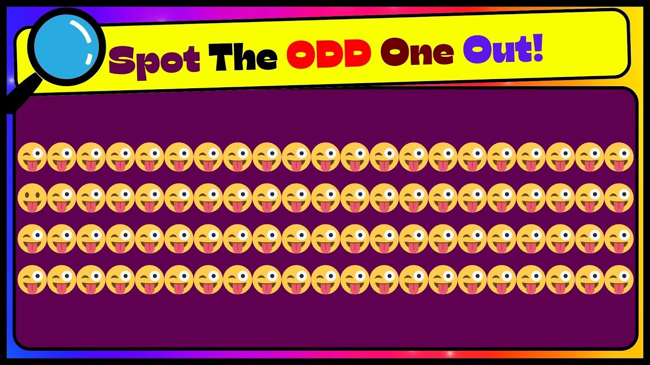Find the ODD One Out | Emoji Challange - mindful mosaic 2.0