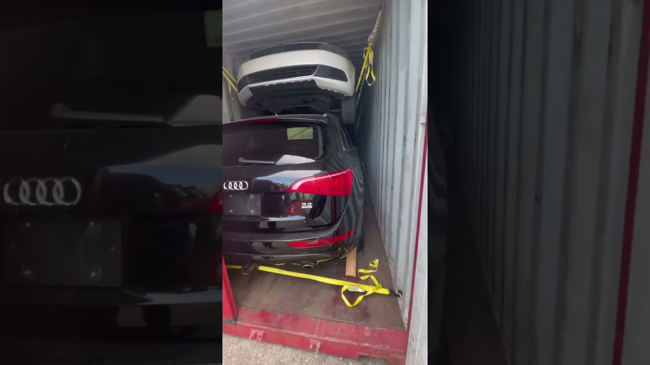 Cars inside Container #youtuber #music #love #audi #cars #viral #shorts