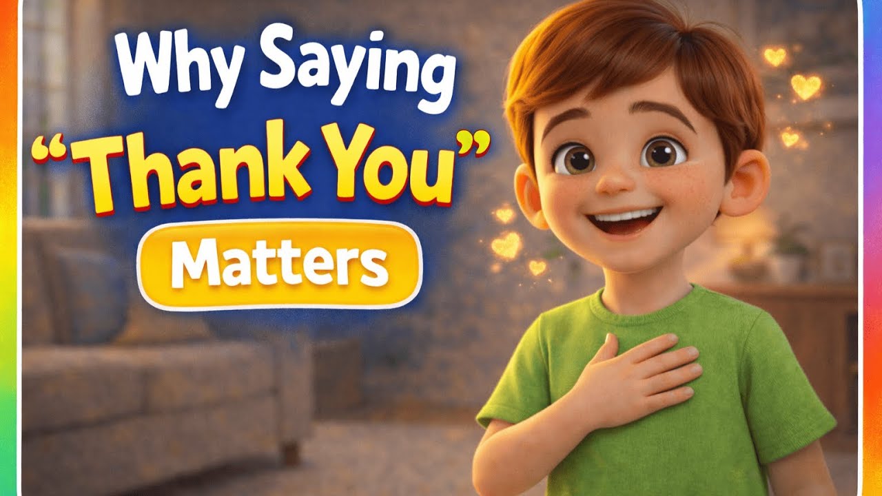 Why Saying “Thank You” Matters 😊🙏 | Being Kind and Polite 💛