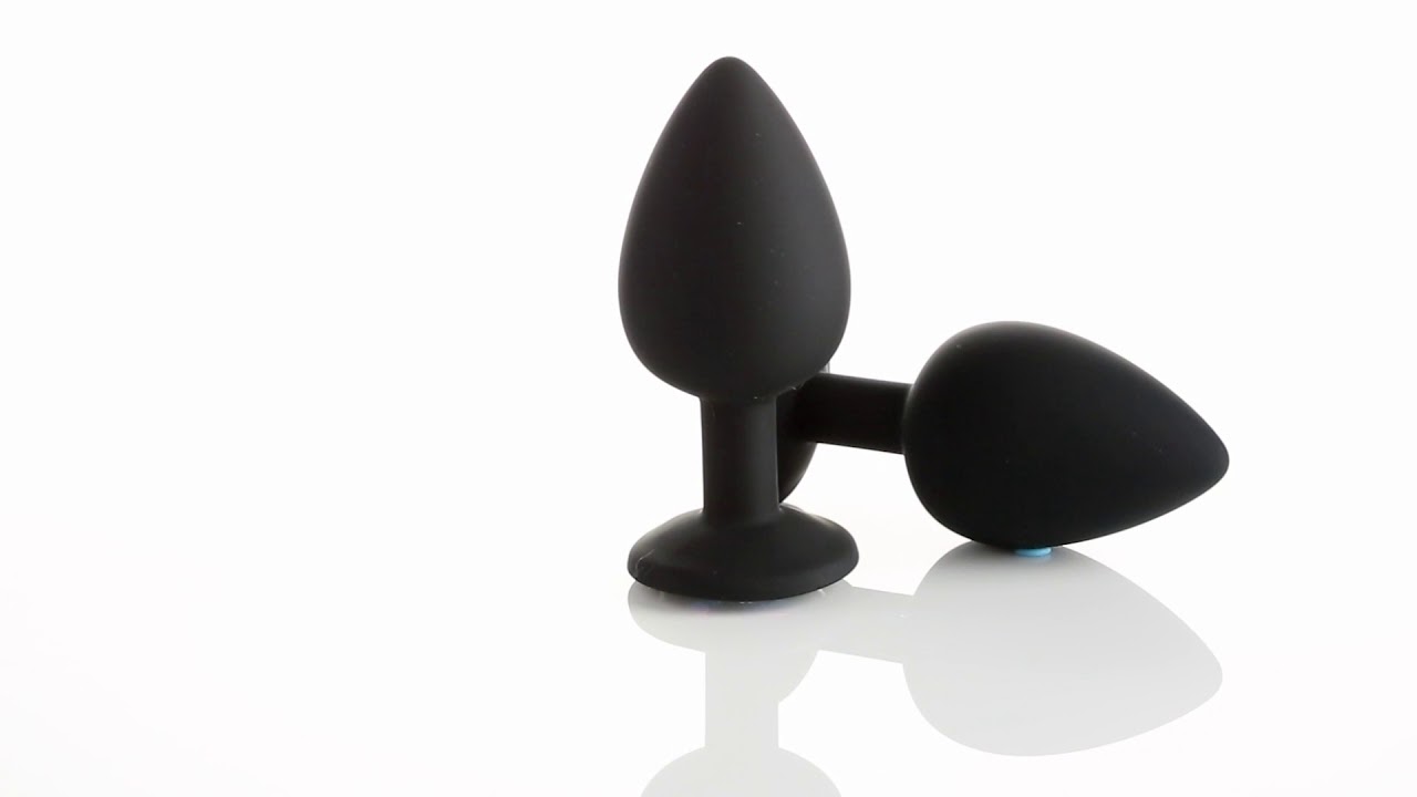 Cloud 9 Gems Black Silicone Anal Plug Large