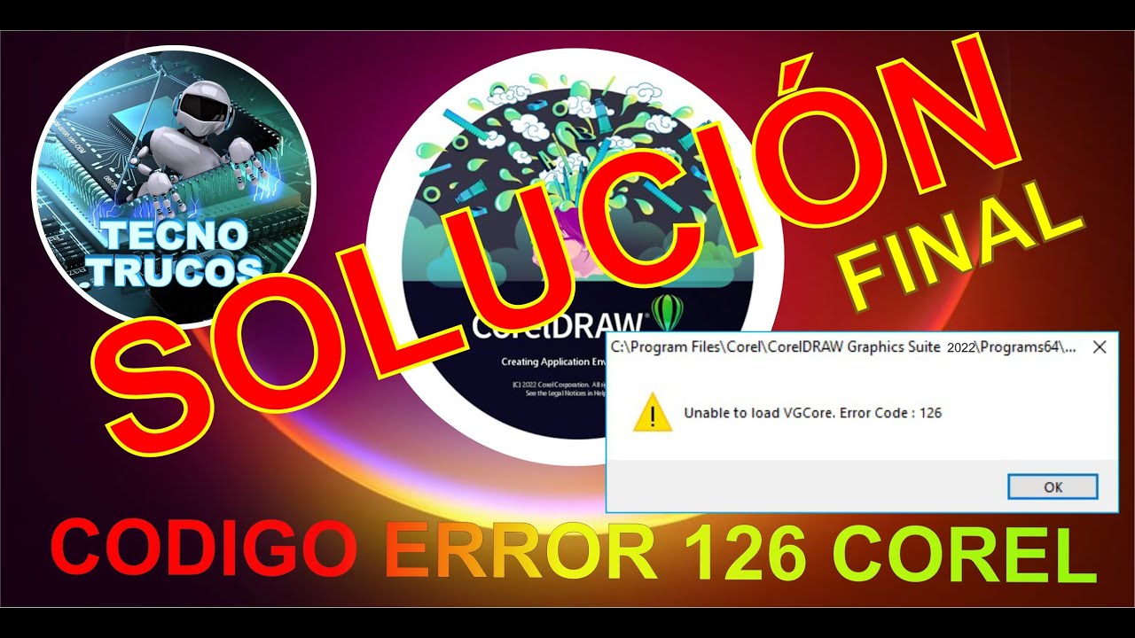 SOLUCIÓN CÓDIGO ERROR 126 - 2º MÉTODO FINAL