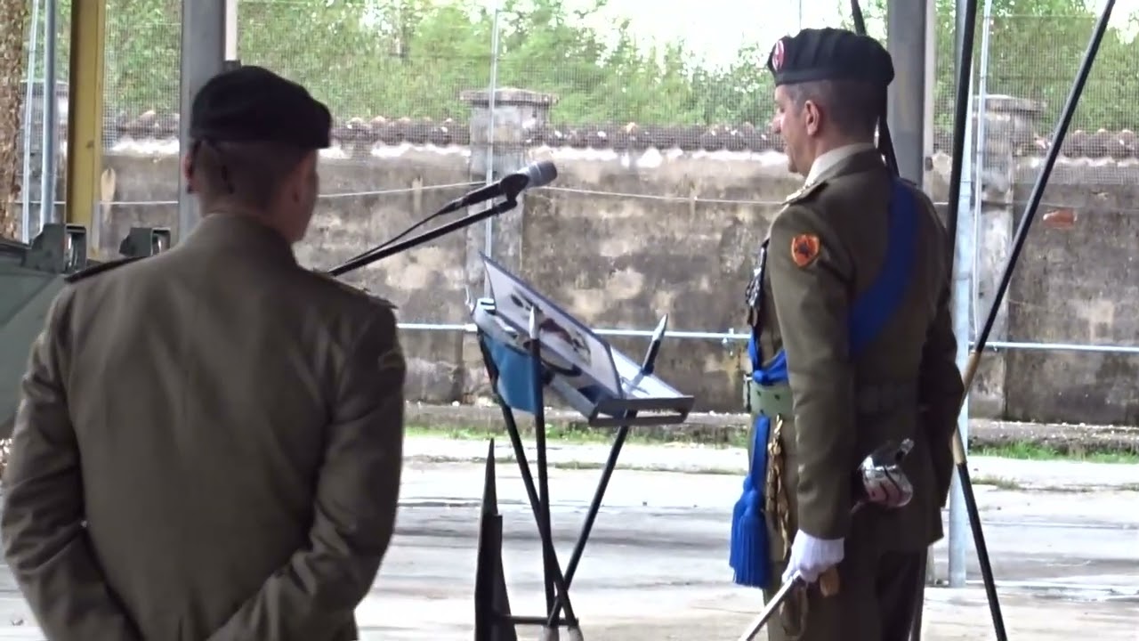 Reggimento "Genova Cavalleria" (4°). Cambio di comando tra il Col. Di Nitto ed il Col. Tricase