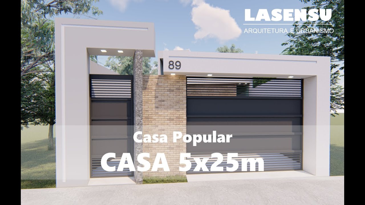 CASA EM TERRENO DE 5X25M
