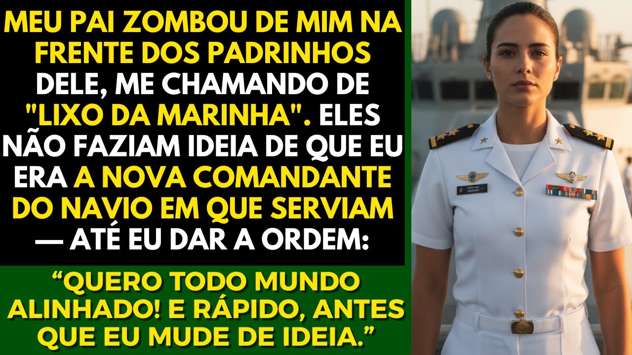 Meu Pai Zombou De Mim Na Frente Dos Padrinhos Dele, Eles Não Sabiam Que Eu Era A Nova Comandante