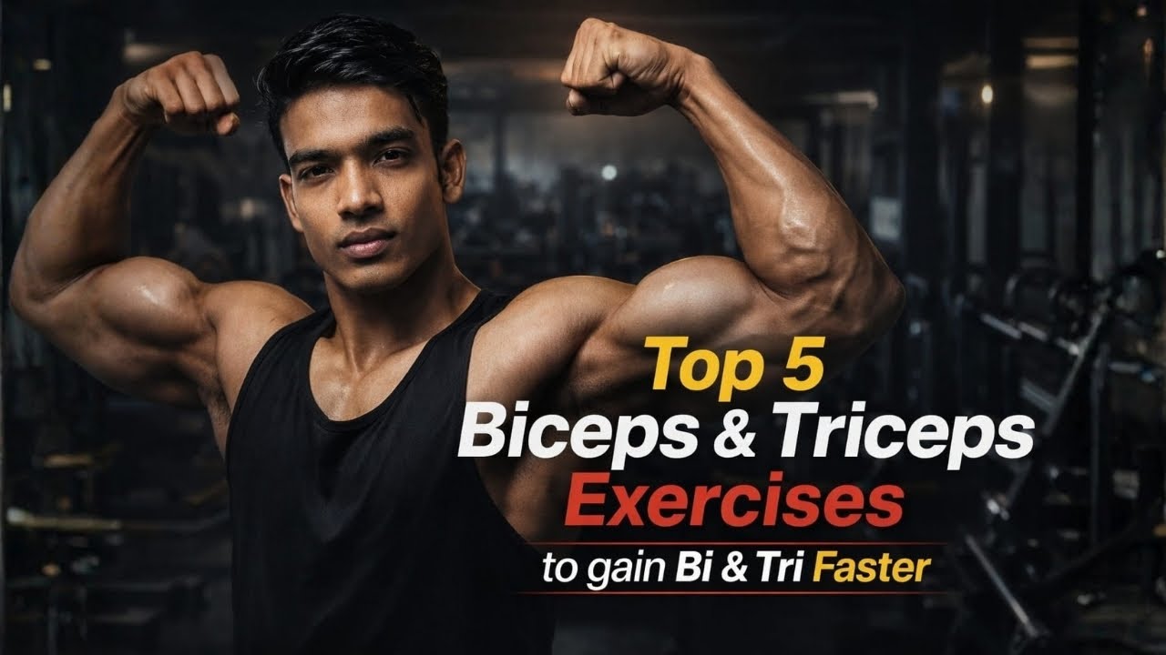 Top 5 Biceps & Triceps Exercises for Massive Arm Growth 💪 | Bigger Arms Fast! | 