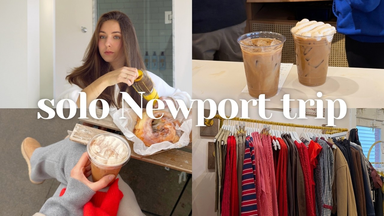 solo trip to Newport | cozy winter weekend, coffee shops, girls night