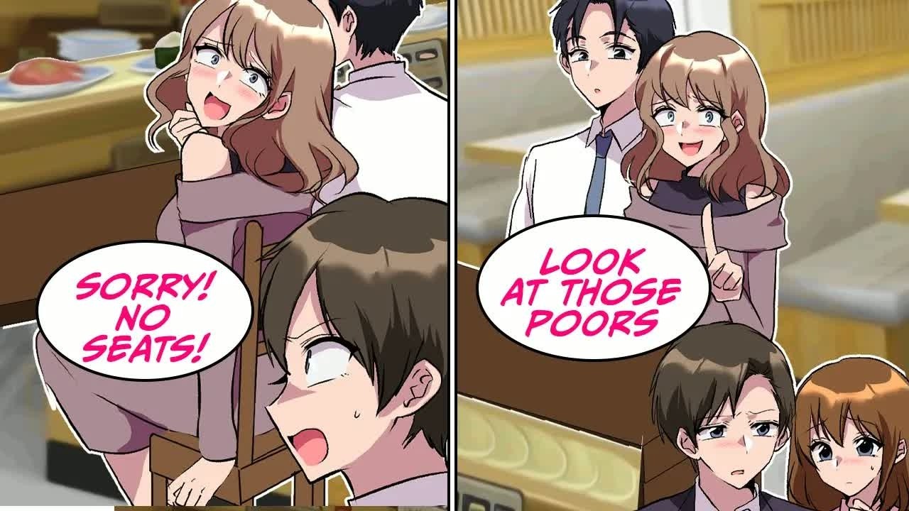 【RomCom】 We went to a high end sushi restaurant to celebrate a new job, but then   【Manga Dub】