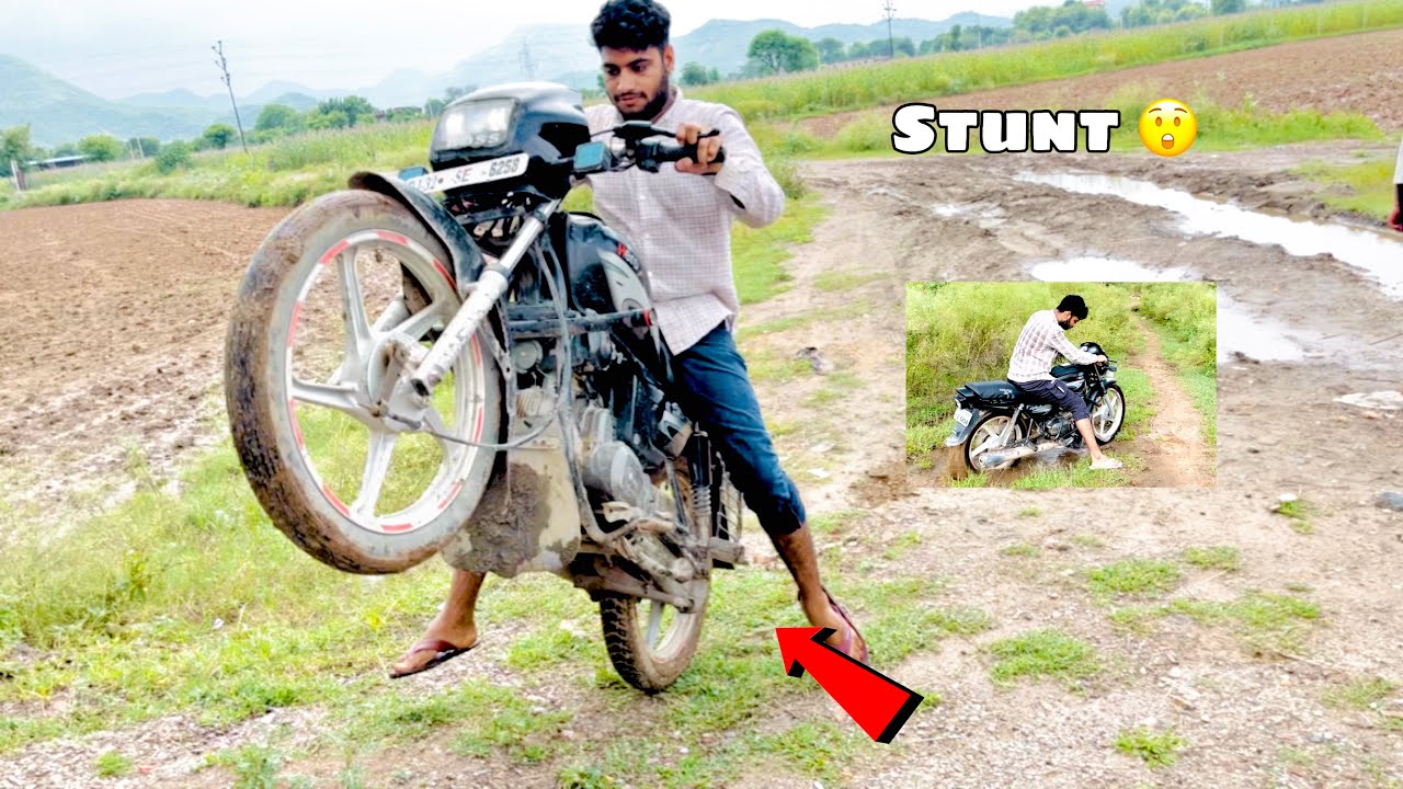 OFF Roading 😨Splendor Plus bike 👀Stunts And Drifting 🔥
