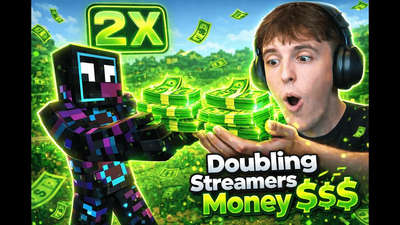 I doubled DonutSMP streamers money #3