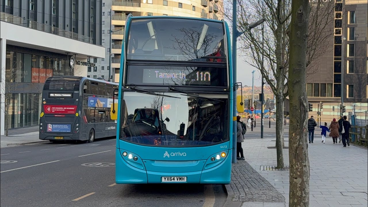 Good TopoDyn Thrash Arriva Midlands 4414 YX64 VMH ADL Enviro 400 ZF