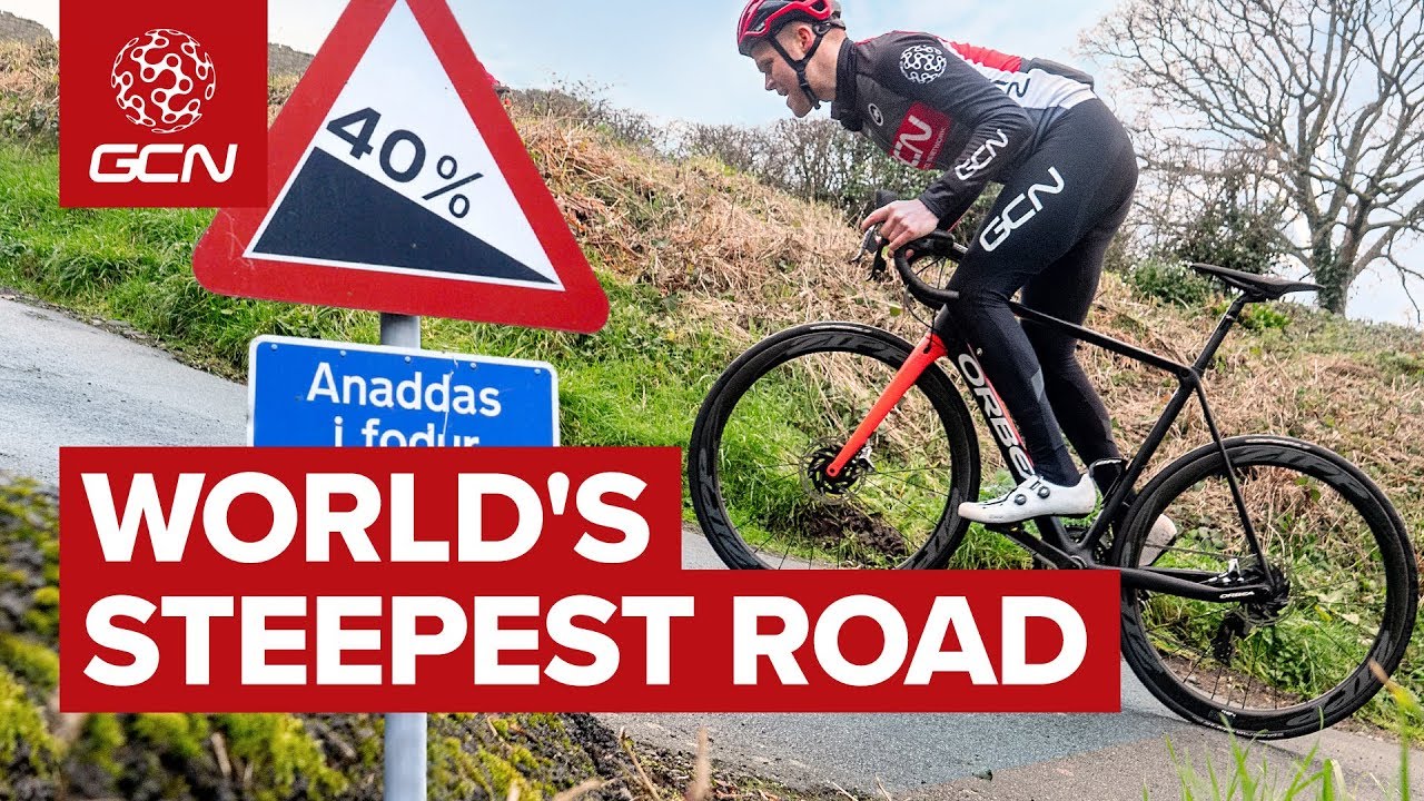 Cycling Up The Steepest Road In The World | Ffordd Pen Llech