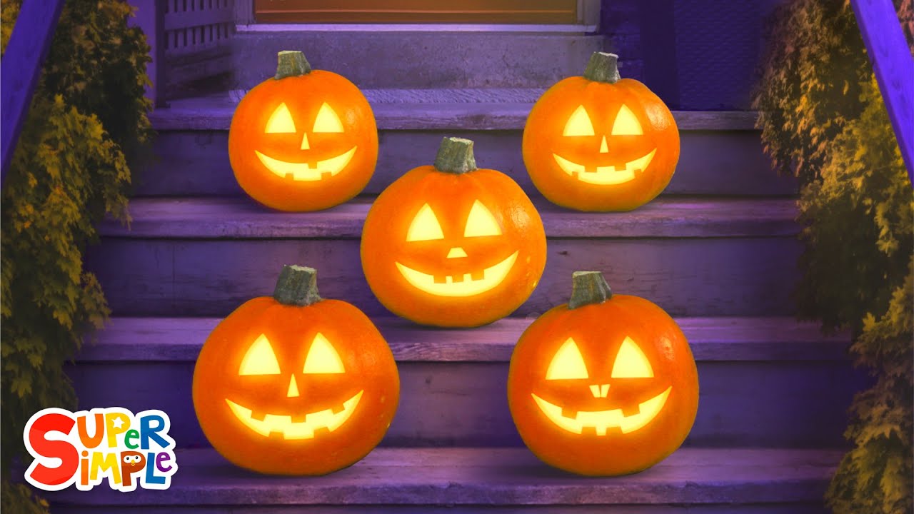 Five Little Pumpkins | Halloween Song | Explore Emotions | Super Simple Songs