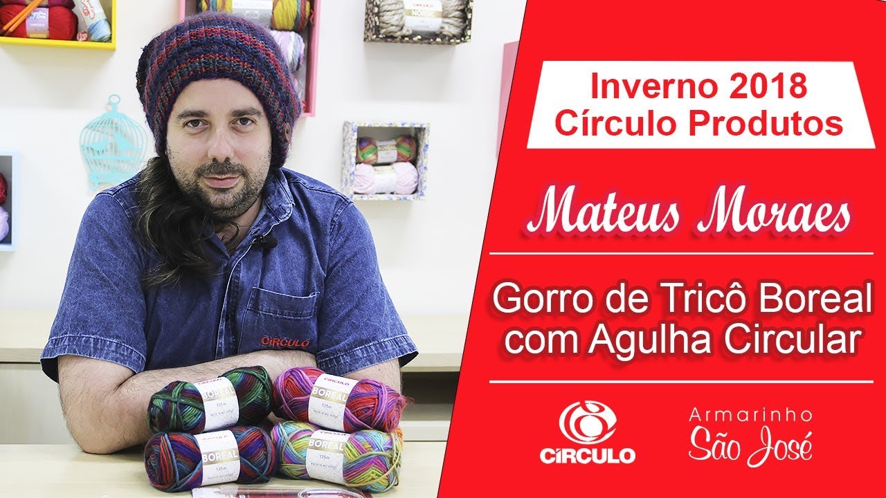 Lã Boreal - Como Fazer Gorro de Tricô com Agulha Circular