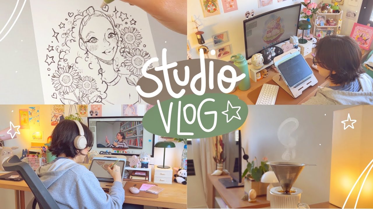 🏡 studio vlog #25 | encomendas para clientes, rotina de ilustradora e dias tranquilos 🤎