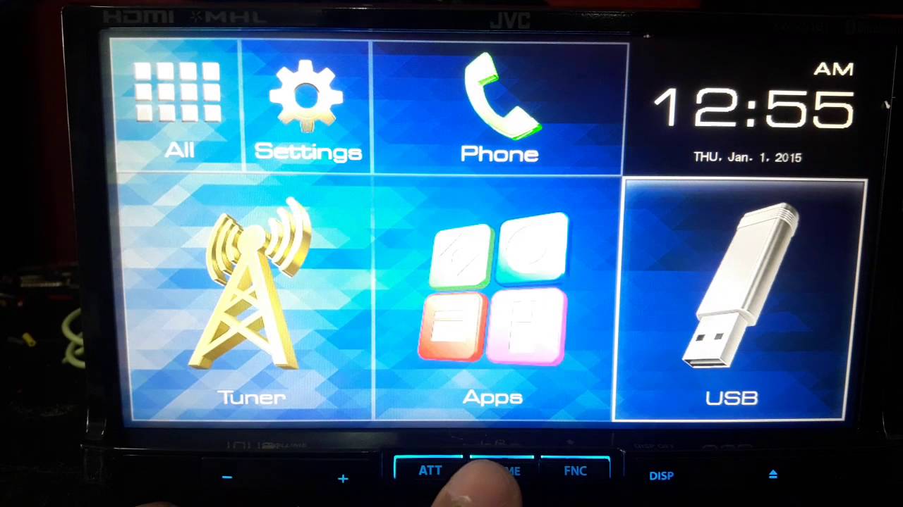 DVD 2DIN JVC KW-V51BT พีวันคาร์ออดิโอแพร่0819608451