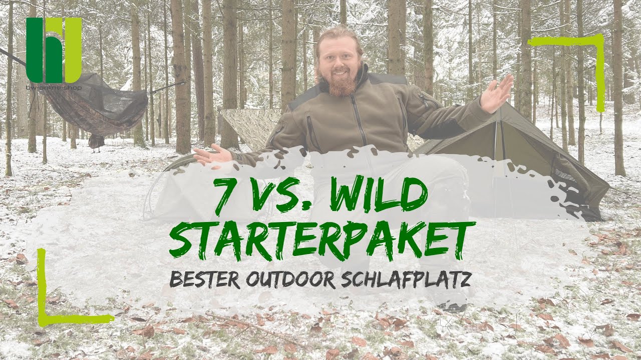 7 vs. WILD STARTERPAKET - So baust Du Dir den perfekten Schlafplatz für Dein Overnighter Abenteuer!