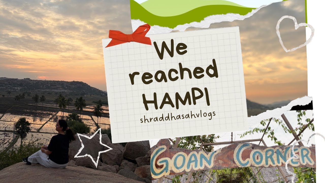 Sunset trek at HAMPI 💫🌤️ Reached ZOSTEL Hampi🏡📍