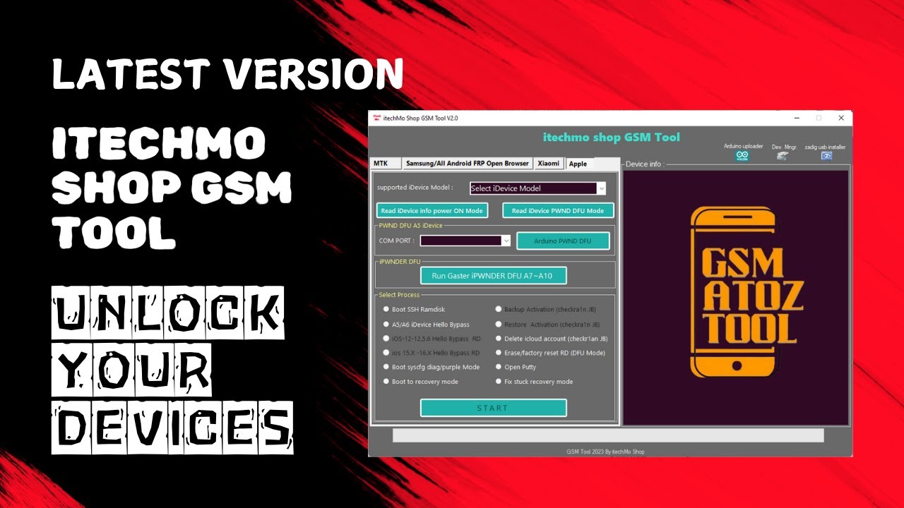 iTechMo Shop GSM Tool V2.0 Unlock Your Devices
