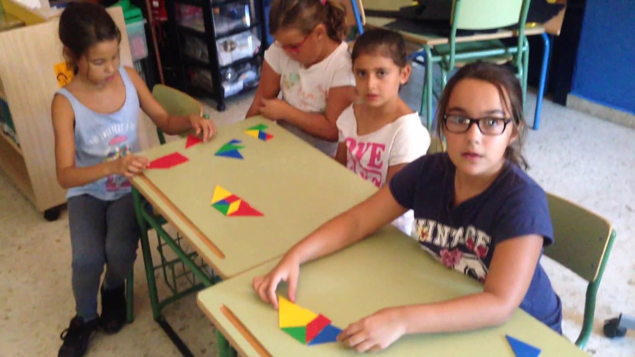 TANGRAM + GEOMETRIA. TRAPECIO = CUADRADO + TRIANGULOS.. 2º PRIMARIA 2016-2017