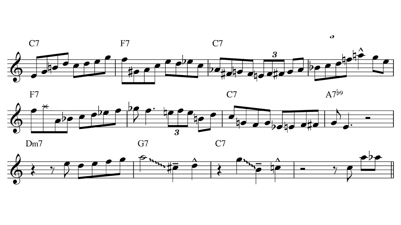 Sir John - Blue Mitchell Solo Transcription (Bb). Transcribed by Arkady Dudka.