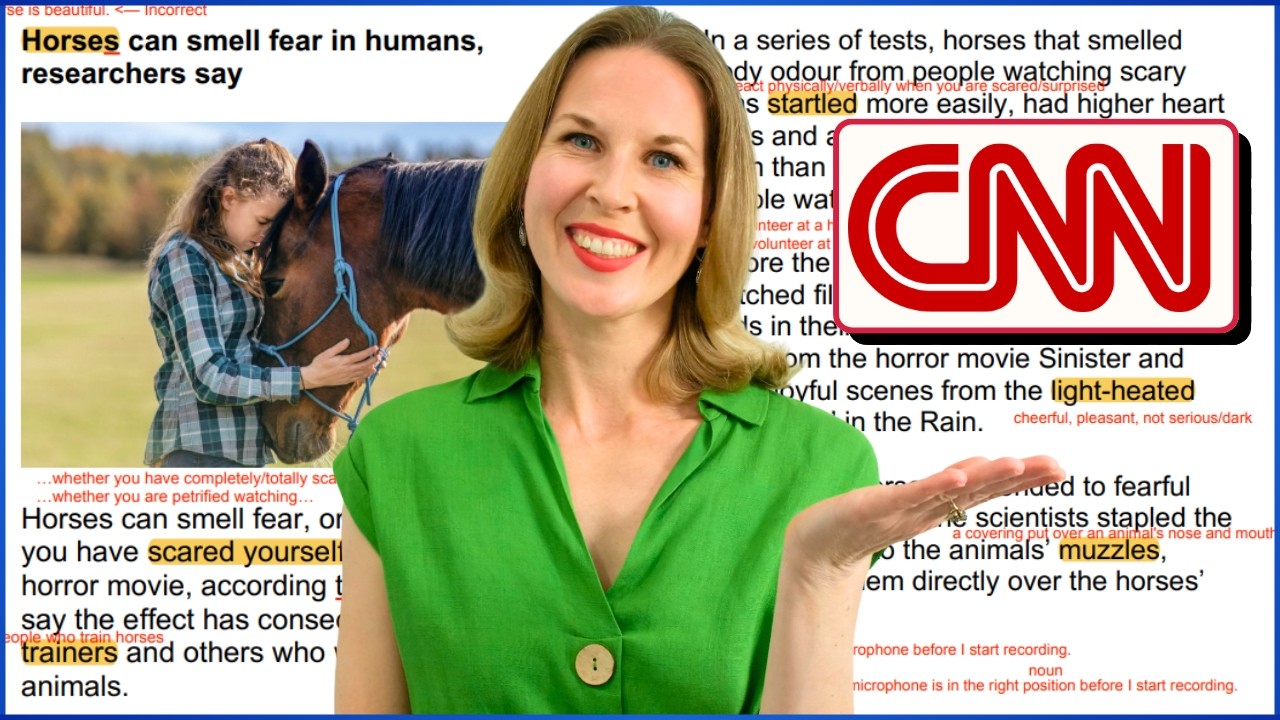 Horses Can Smell Fear? Learn English with the News