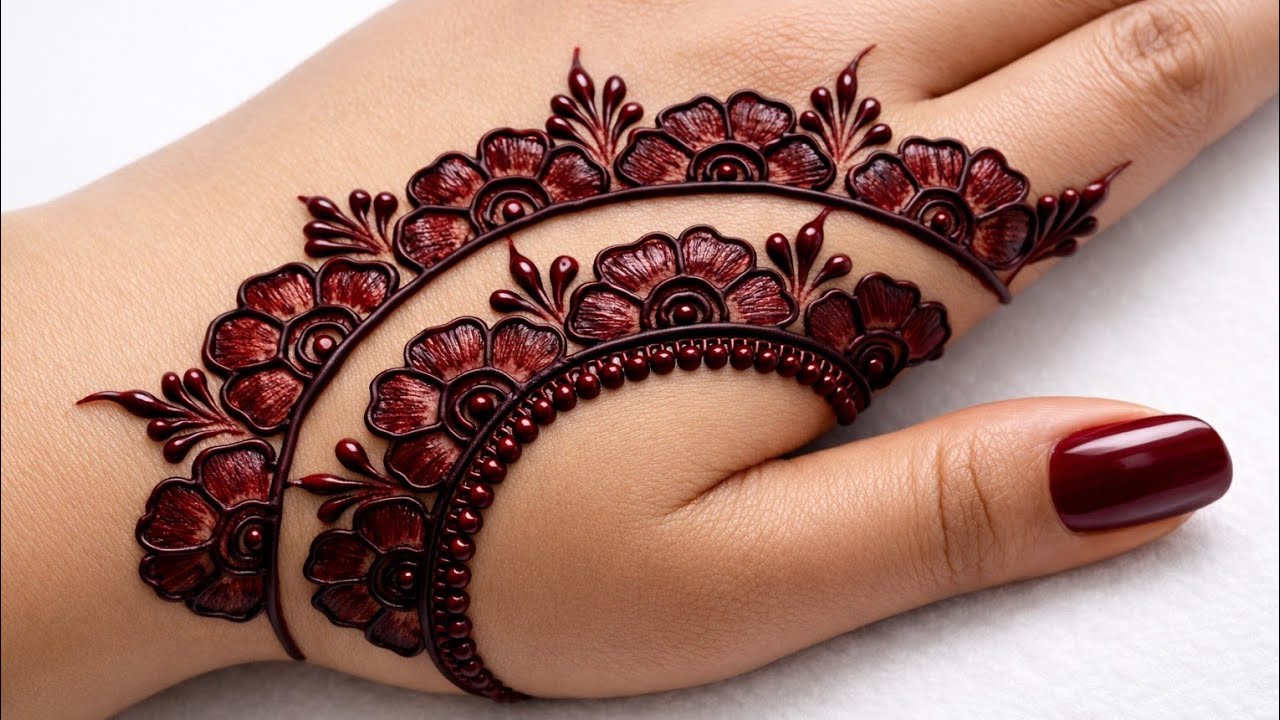New Stylish Mehndi Design For Back Hand|Simple Mehedi Design|Mehandi Ka Design|Easy mehndi designs 