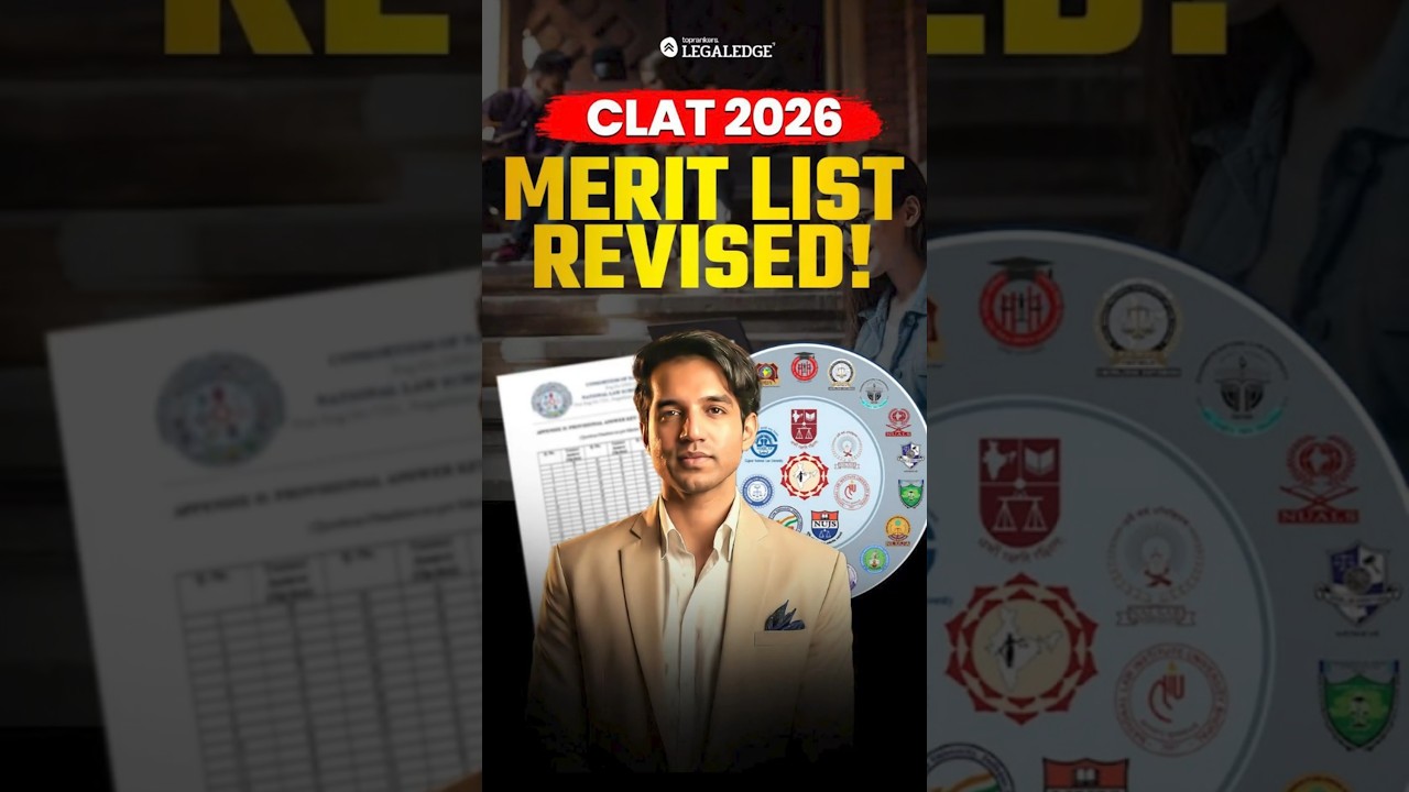 CLAT 2026 Merit List REVISED! Allahabad HC Order #clat #clat2027 #clat2026