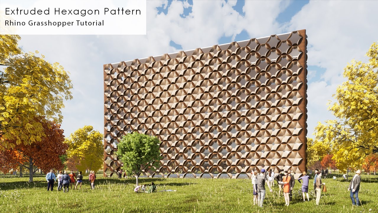 Extruded Hexagon Pattern Rhino Grasshopper Tutorial